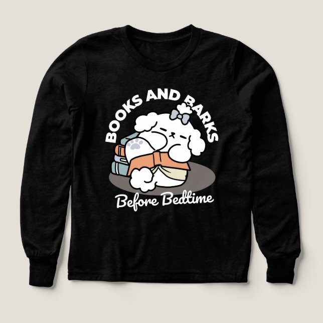 Bücher und Barks - Niedliches Design für schlampig (Design Vorderseite)