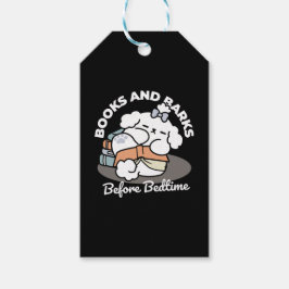 Bücher und Barks - Niedliches Design für schlampig Geschenkanhänger