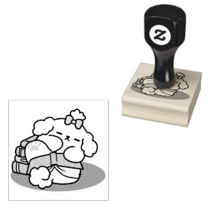 Bücher und Barks - Niedliches Design für schlampig Gummistempel