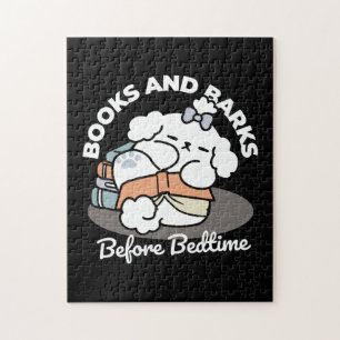 Bücher und Barks - Niedliches Design für schlampig Puzzle