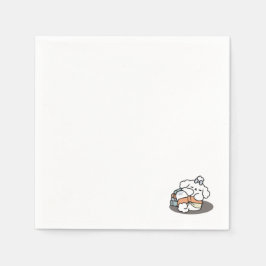 Bücher und Barks - Niedliches Design für schlampig Serviette