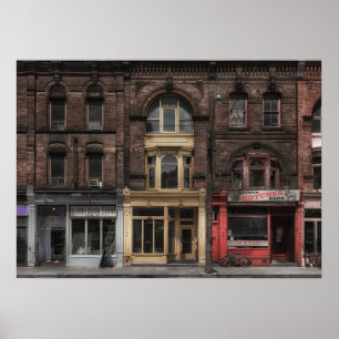 Bücher und Bistros und Butcher Nr. 5 - Farbversion Poster