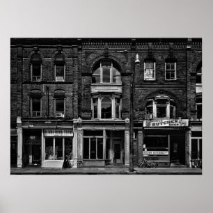 Bücher und Bistros und Butchers Nr. 5 Poster