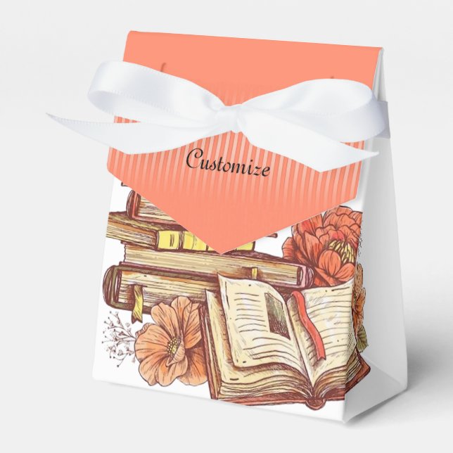 Bücher und Blume Geschenkschachtel (Vorderseite)