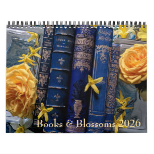 Bücher und Blüten 2026 Kalender