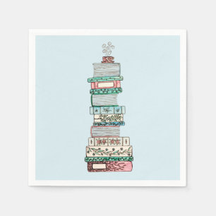 Bücher und Blüten Cocktail Napkins Serviette