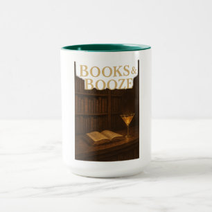 Bücher und Bootshefte für Bar-Liebhaber Tasse