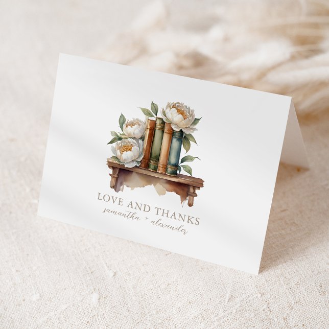 Bücher und Brunch Babydusche Danke Karte (Von Creator hochgeladen)