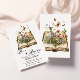 Bücher und Brunch Storybook Kinderdusche Einladung