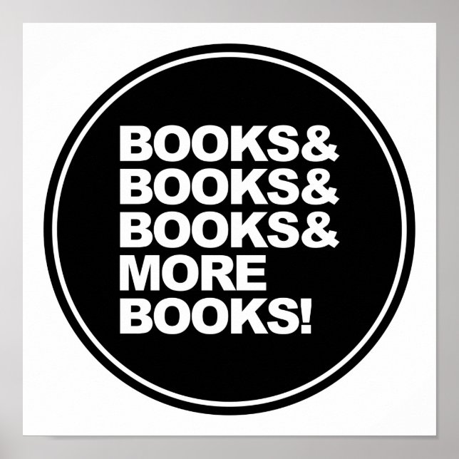 Bücher und Bücher Poster (Vorne)