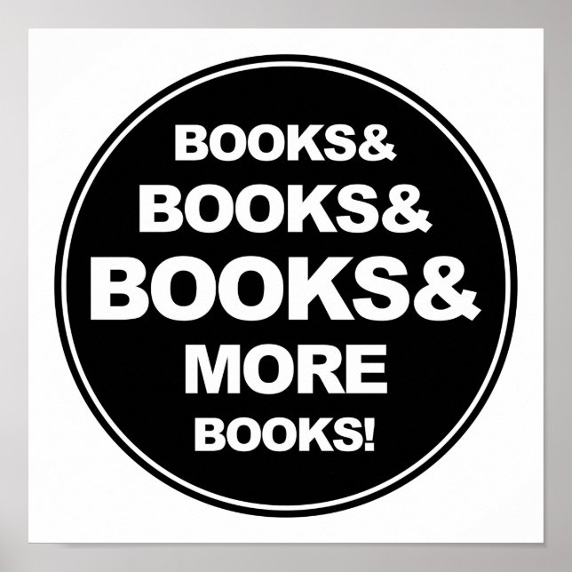 Bücher und Bücher Poster (Vorne)