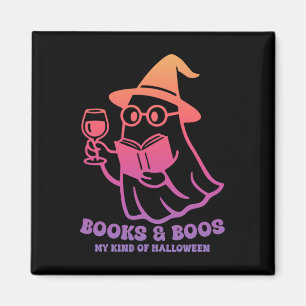 Bücher und Bücher, wie meine Halloween-Halle Magnet