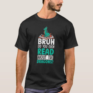 Bücher und Drachen Lesewurm lesen T-Shirt