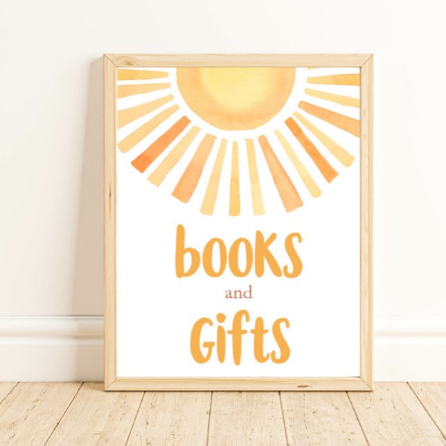 Bücher und Geschenke boho leuchtend bunt Sonnensch Poster (Von Creator hochgeladen)