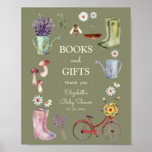Bücher und Geschenke Garden Kinderdusche Zeichen Poster