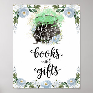 Bücher und Geschenke Halloween Junge Baby Shower S Poster