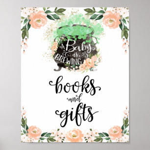 Bücher und Geschenke Halloween Mädchen Babyparty S Poster