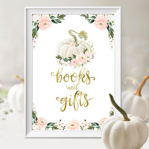 Bücher und Geschenke Pumpkin Floral Baby Duschzeic Poster