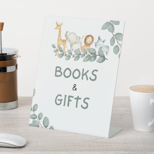 Bücher und Geschenke Schildkröte Zoo Animals Kinde Sockelschild (In SItu)