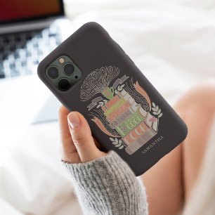 Bücher und Kaffee in Pastellfarben Case-Mate iPhone Hülle