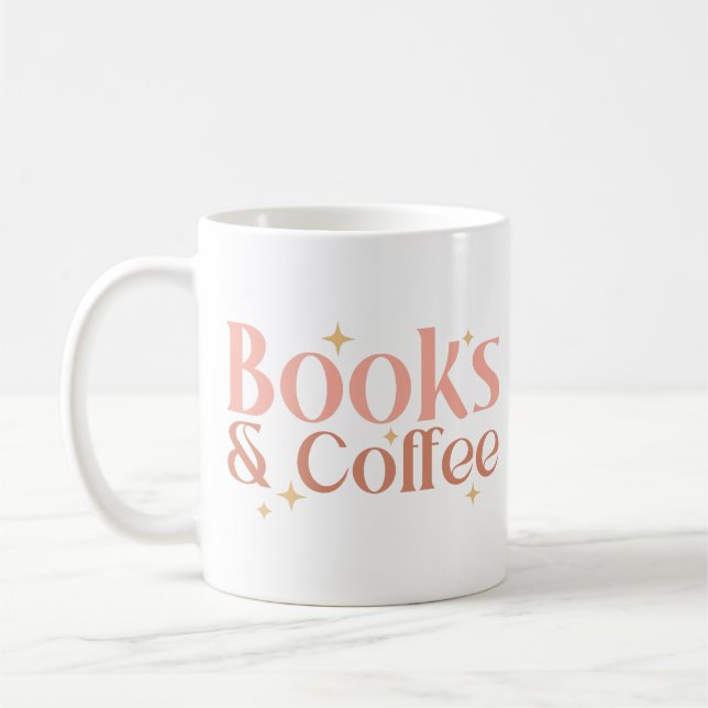 Bücher und Kaffee Kaffeetasse (Links)