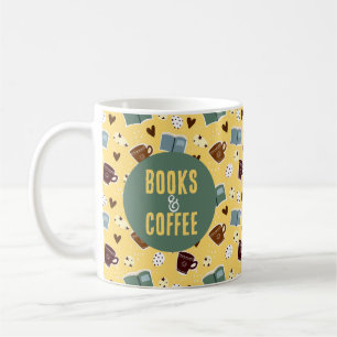 Bücher und Kaffee Kaffeetasse