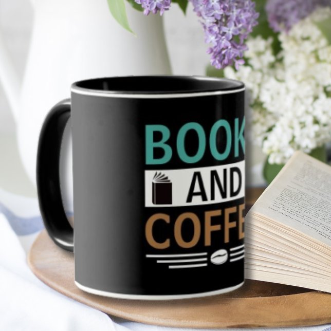 Bücher und Kaffee-Lover-Geschenk Tasse (Von Creator hochgeladen)