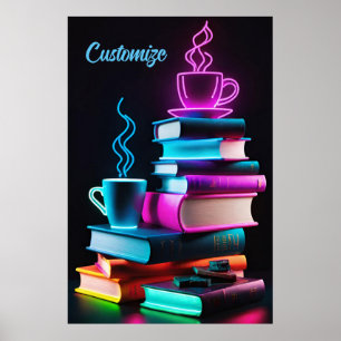 Bücher und Kaffee Poster