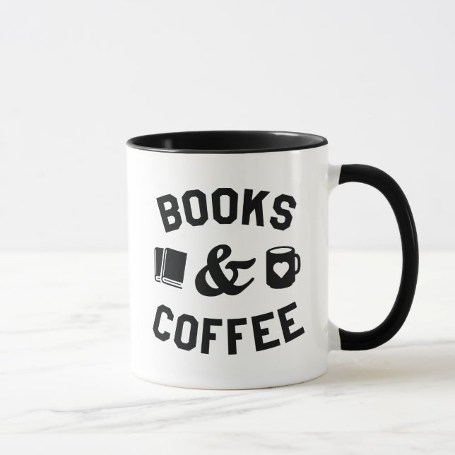 Bücher und Kaffee Tasse (Rechts)
