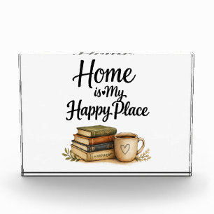 Bücher und Kaffee - Vintage-Buch Fotoblock