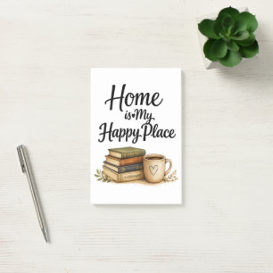 Bücher und Kaffee - Vintage-Buch Post-it Klebezettel