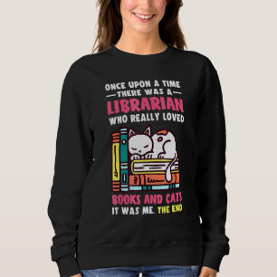 Bücher und Katzen, die Lesewürmer lesen Sweatshirt