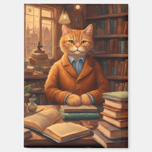 Bücher und Katzen Magnet