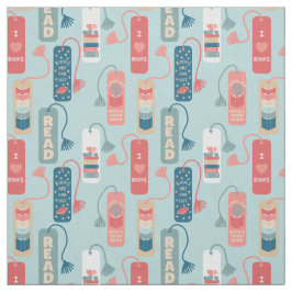 Bücher und Lesezeichen Gemustert lesen Stoff