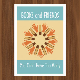 Bücher und Poster für Freunde lesen