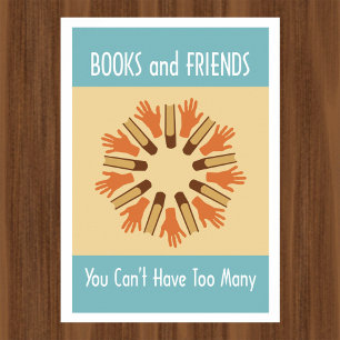 Bücher und Poster für Freunde lesen