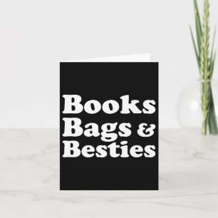 Bücher und Taschen; Bestien, die zum Schulspass zu Karte