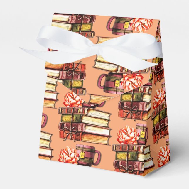 Bücher und Teepfirma Geschenkschachtel (Vorderseite)
