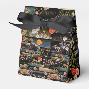 Bücher und Wildblumen Geschenkschachtel