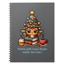 Bücher unter kawaii Weihnachtsbaum - Funny Santa
