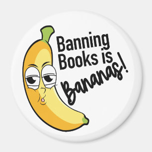 Bücher verbieten Bananen  Magnet
