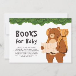 Bücher verlangen Woodland Bären Adventure Baby Dus Einladung