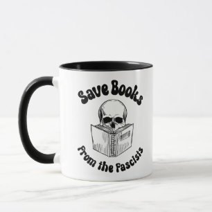 Bücher von den Faschisten gerettet Tasse