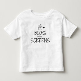Bücher-vor-Bildschirmen-T-Shirt für Kleinkinder Kleinkind T-shirt