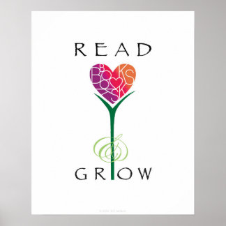 Bücher wachsen poster
