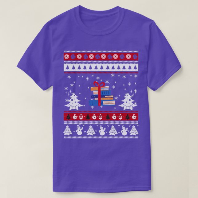 Bücher Weihnachten 1 T-Shirt (Design vorne)