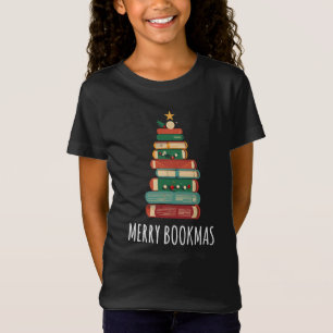 Bücher Weihnachtsbaum Merry Bookmas T-Shirt