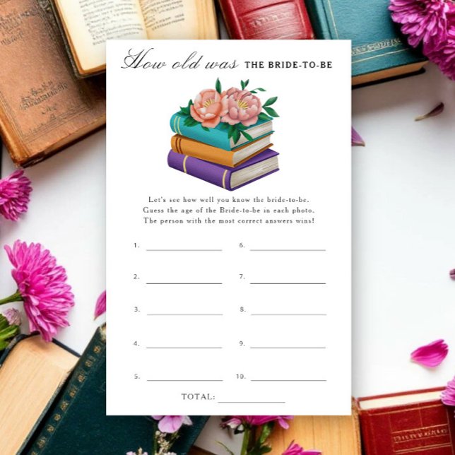 Bücher Wie alt war die zukünftige Braut Spiel (Von Creator hochgeladen)
