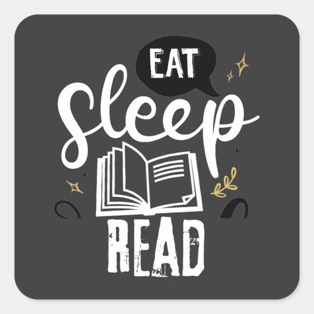 Bücher zum gemeinsamen Lesen Quadratischer Aufkleber (Vorderseite)