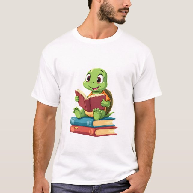 Bücher zum Lesen von Schildkröten (2) T-Shirt (Vorderseite)